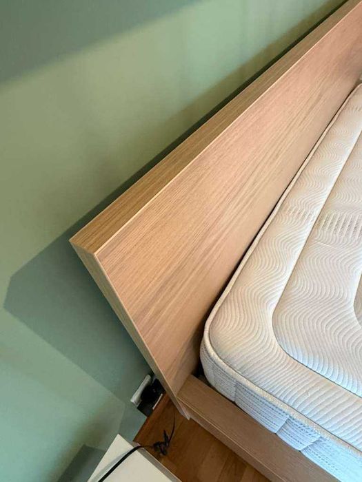 Cama MALM IKEA (160X200) + Colchão Confort Plus COLREIS