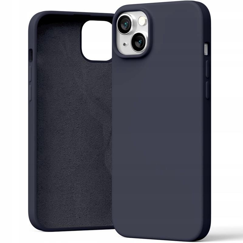Etui do iPhone 15 Plus Mercury Silicone granatowe