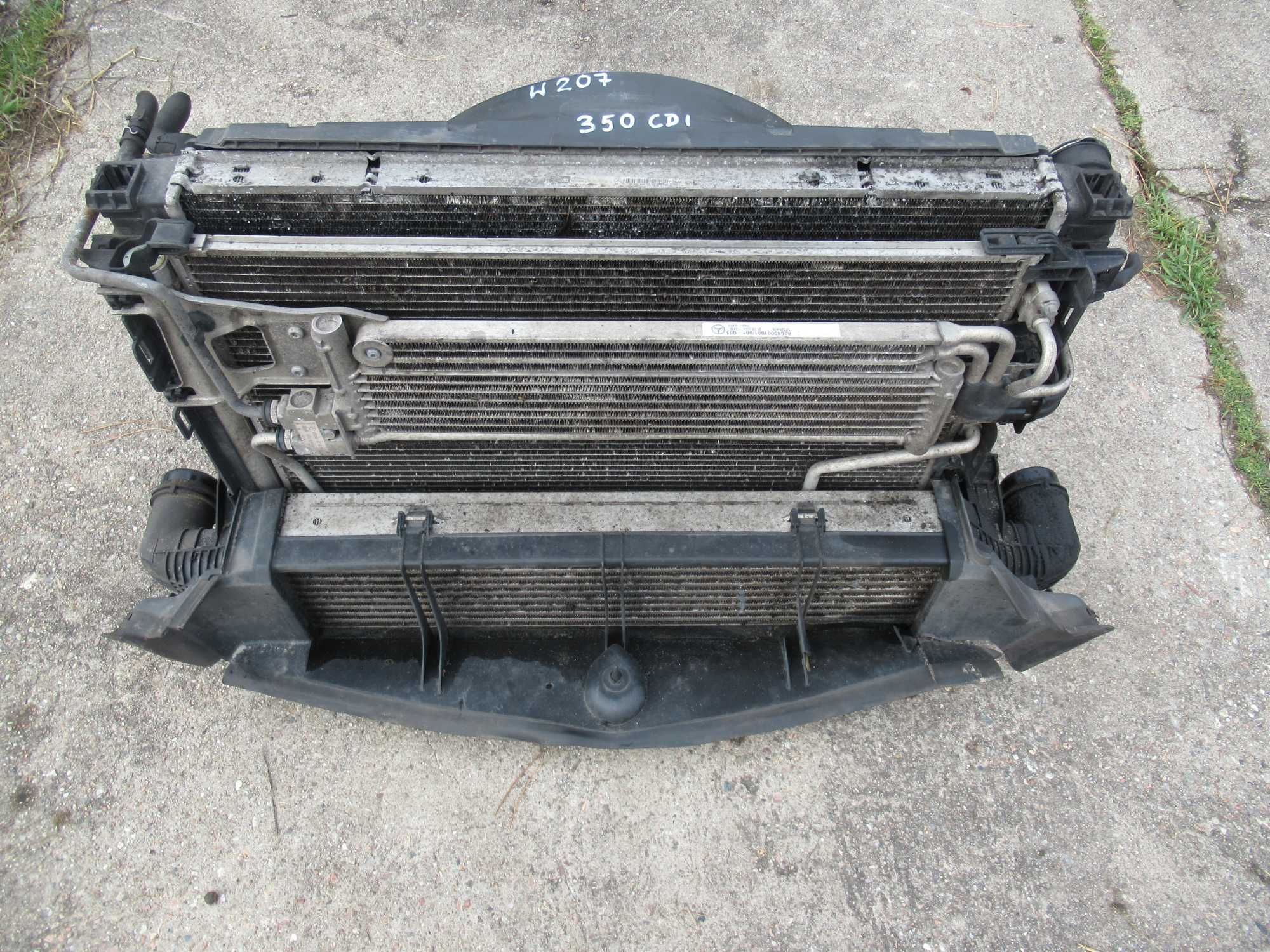 mercedes W212 W204 W207 350 cdi komplet chłodnic wentylator