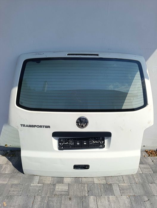 Klapa pokrywa bagażnika VW T5 T5 lift biała kompletna