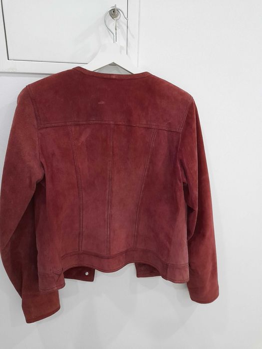 Ochnik kurtka z naturalnej skóry zamszowej rozmiar S,36