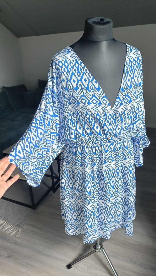 Nowa sukienka plus size 100% wiskoza 46 48 50 na wiosnę i lato