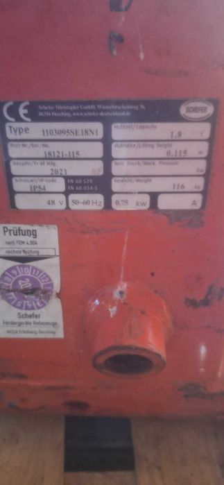 Paleciak elektryczny Schefer