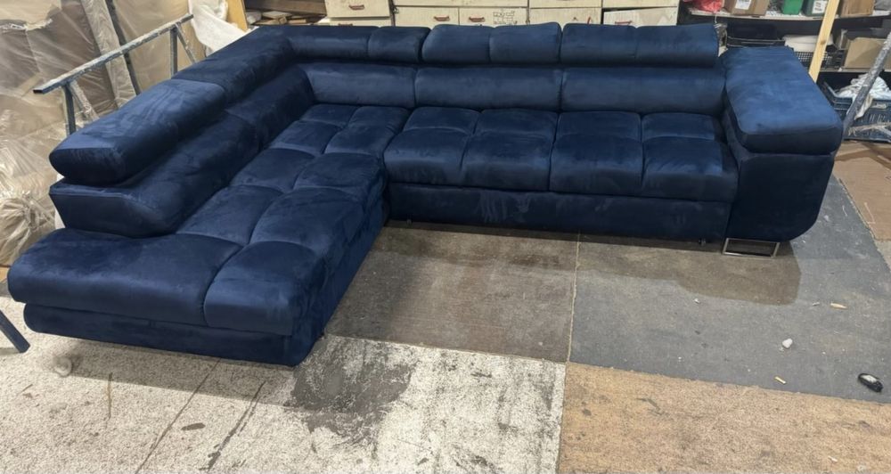 Naroznik Roki Stylowy L oraz U Pikowany  Funkcja spania Nowosc