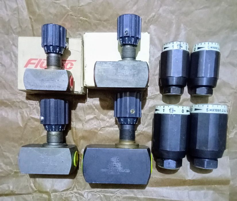 Гидравлический дроссель с обратным клапаном, обратный клапан.