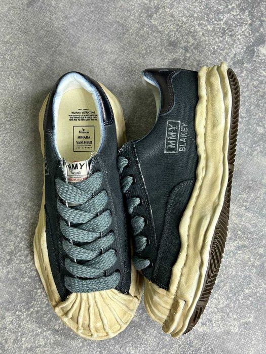 Кеди MMY Blakey Maison Mihara Yasuhiro сині сірі кеды синие кроссовки