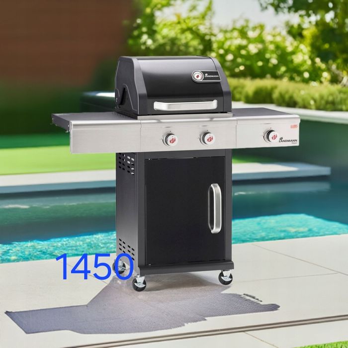 Grill gazowy/węglowy Landmann nowy  reduktor,wąż w zestawie