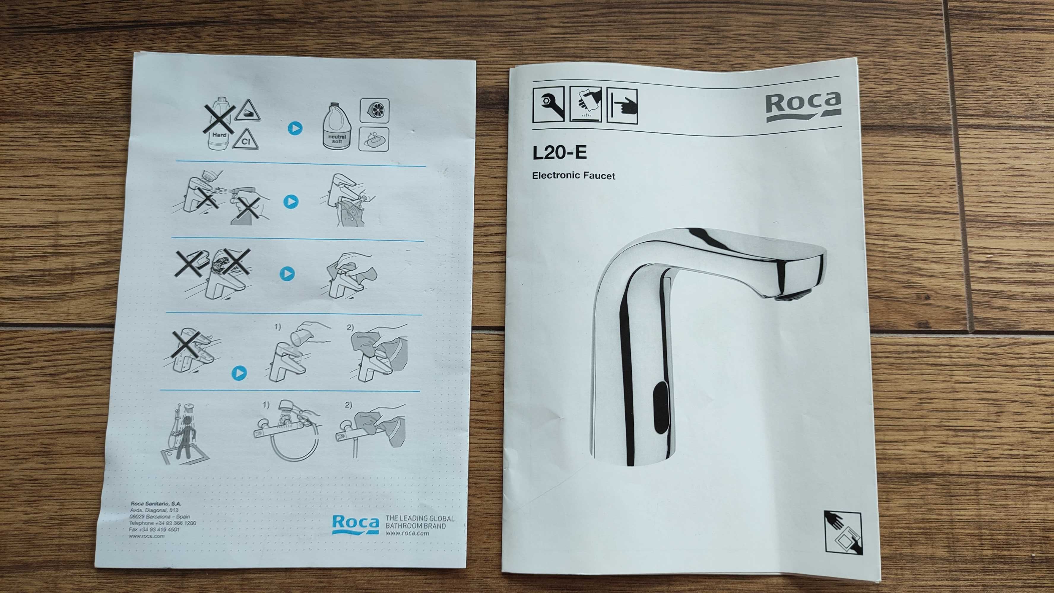 Roca L20 Elektroniczna bezdotykowa bateria umywalkowa A5A5609C00