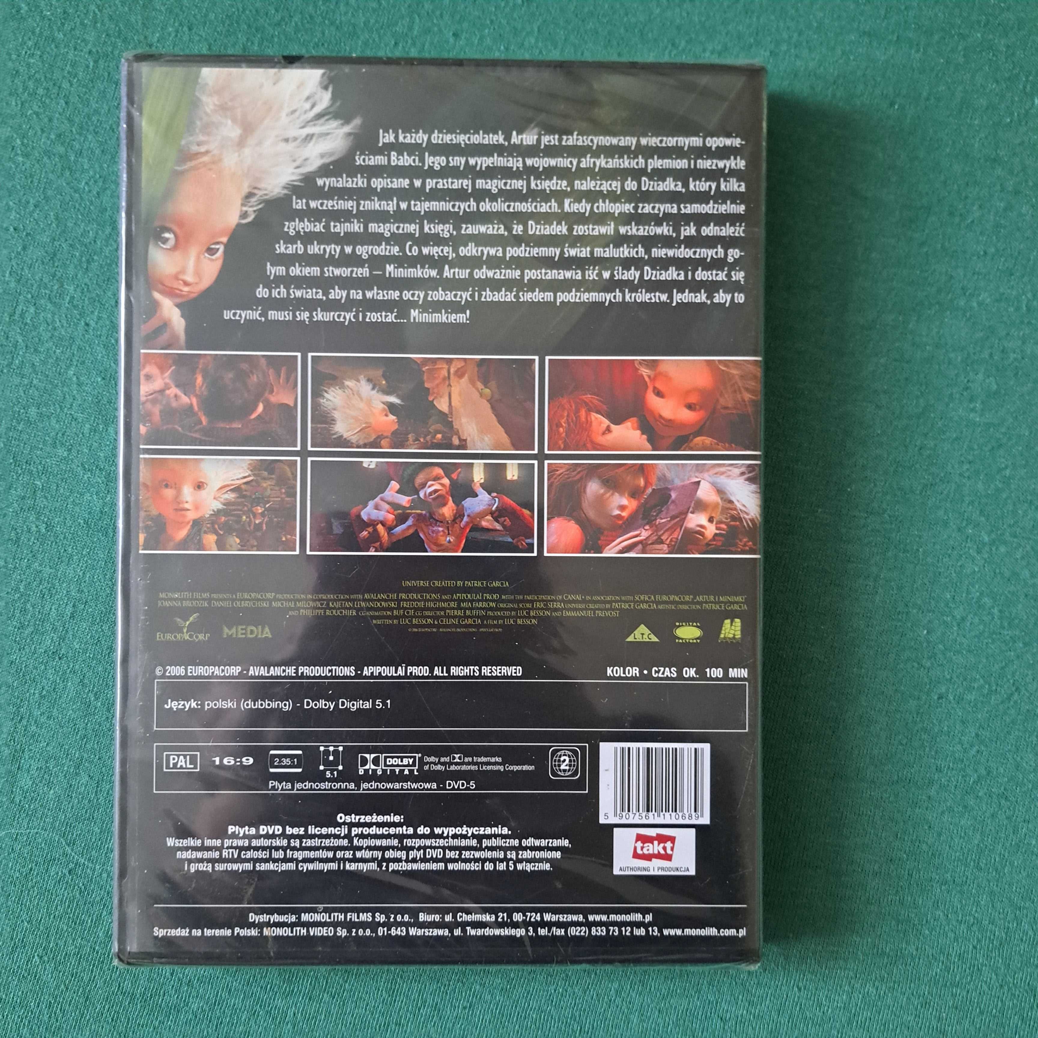 Artur i Minimki Płyta DVD nowa zafoliowana