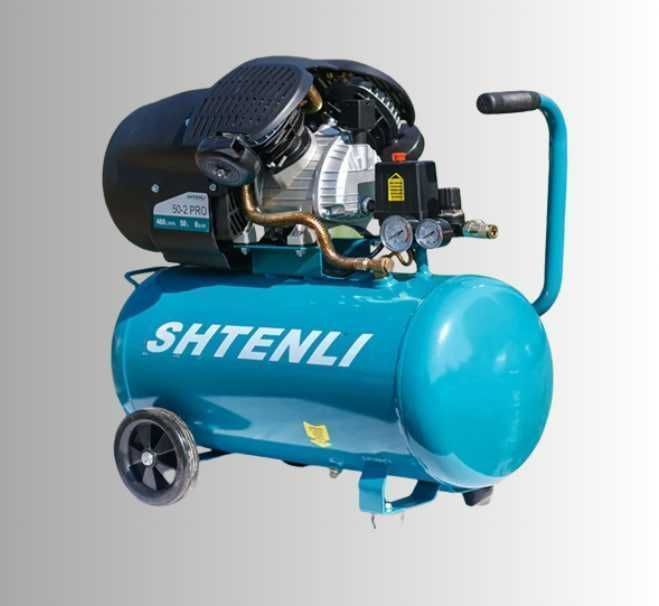 Масляный воздушный компрессор Shtenli, 50 л, 2,5 Вт, 8бар двопоршневой