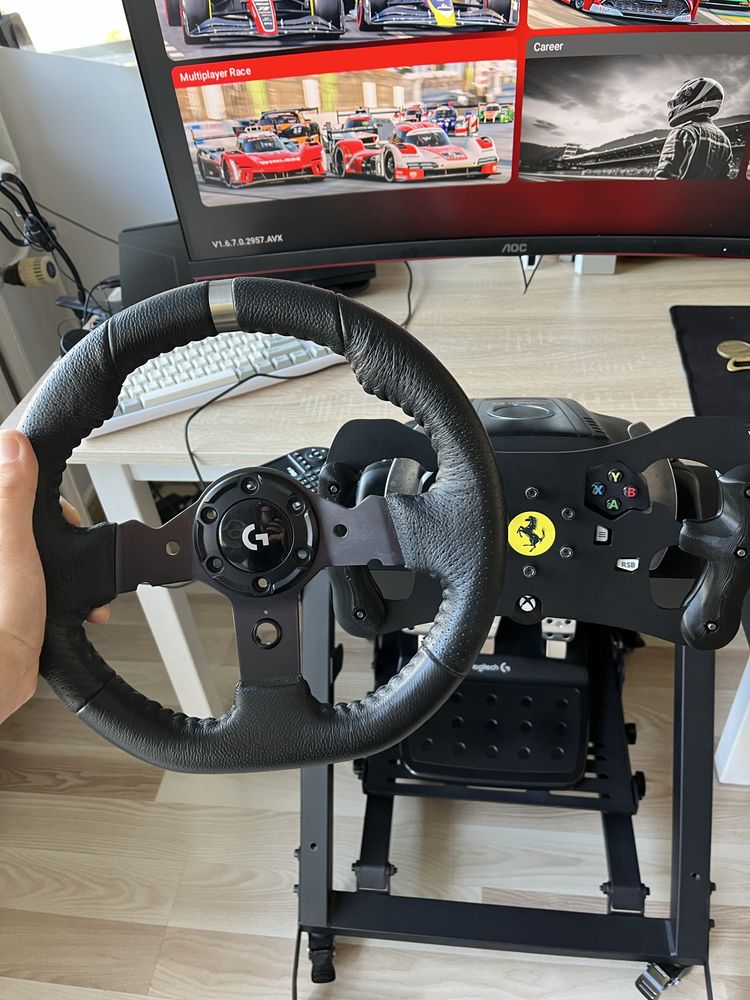 Ligitech g920, shifter, Next Level Racing, PXN CB1, monitor AOC 240hz