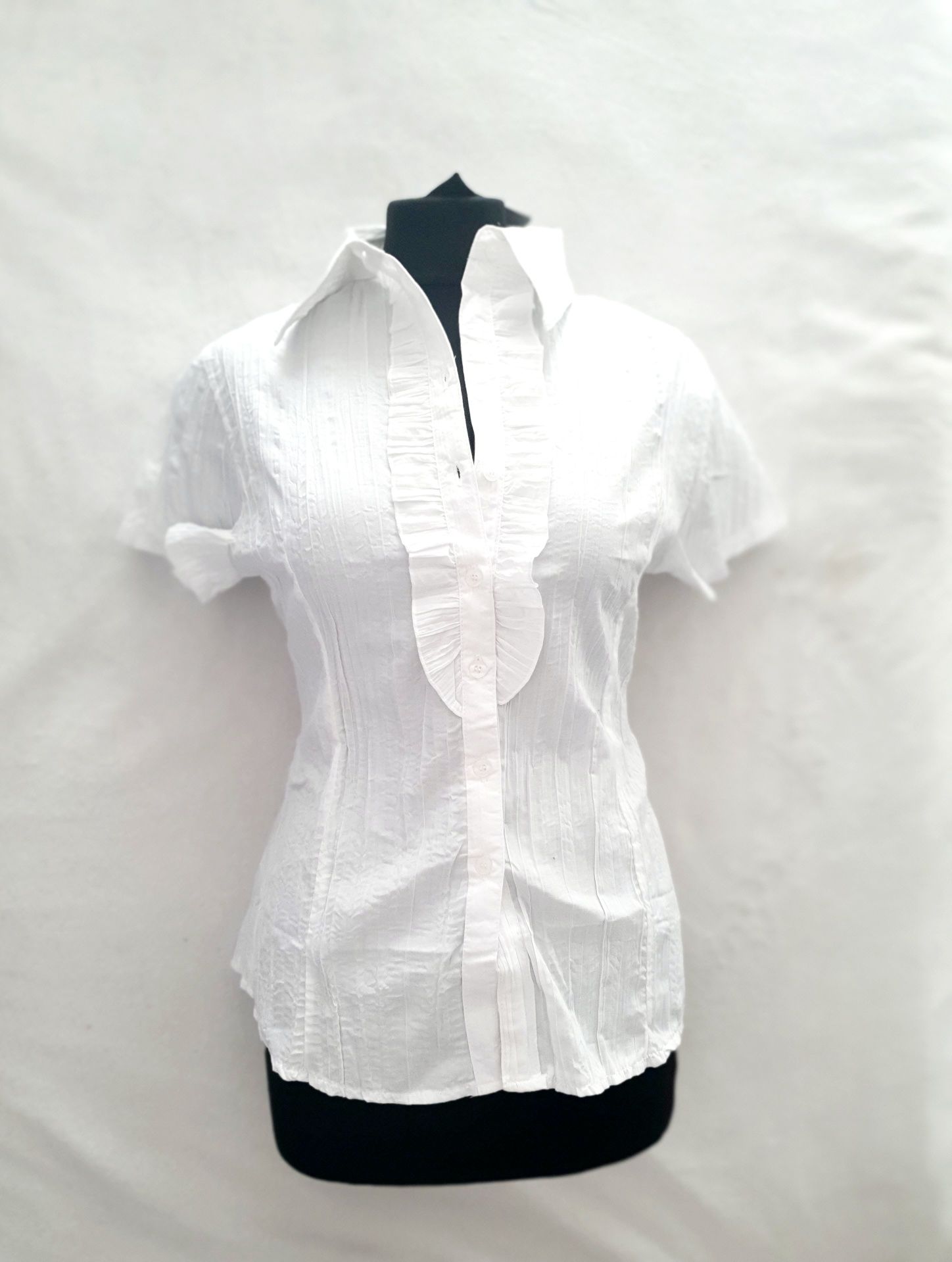 NOWA biała bawełniana bluzka koszula taliowana damska r 44 xxl 42 xl