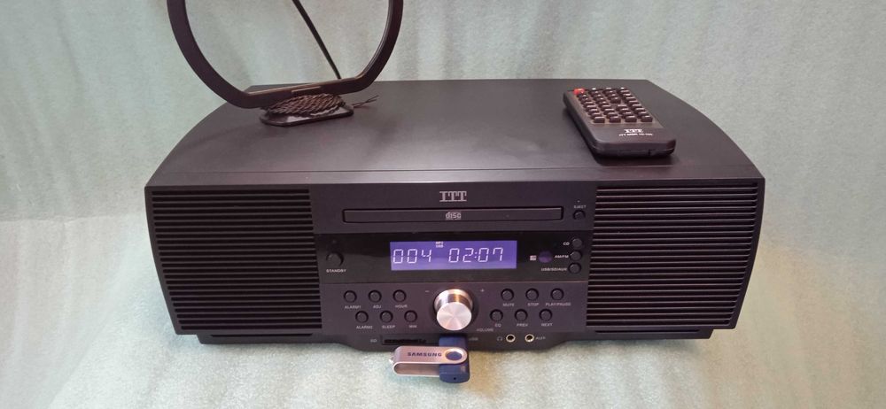 Zestaw audio HI-FI Wieża ITT MSR 10-100 VINTAGE CD, MP3,USB,SD,AUX
