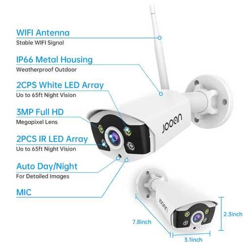 Camara Wifi Jooan para central DVR sem fios