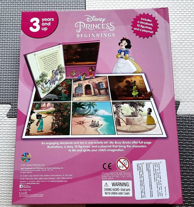 Disney Princess Beginnings My Busy Books książka z figurkami angielski