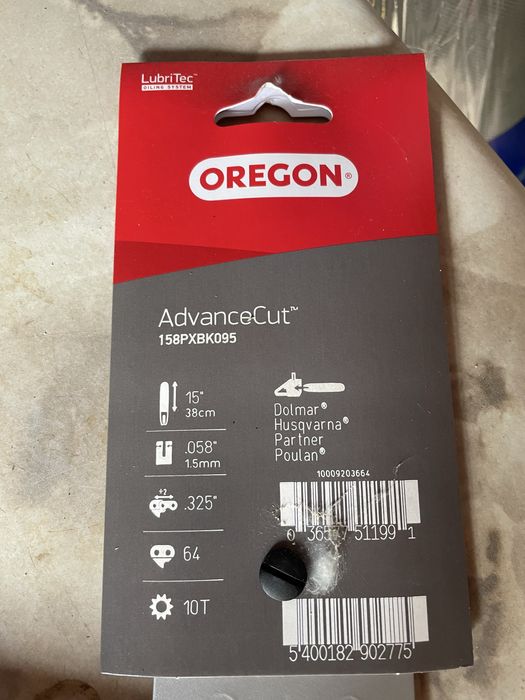 Prowadnica + łancuch oregon+ zestaw do ostrzenia