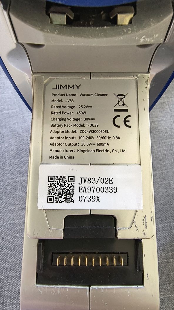 Odkurzacz Jimmy JV83 (Xiaomi) z dodatkowym akumulatorem