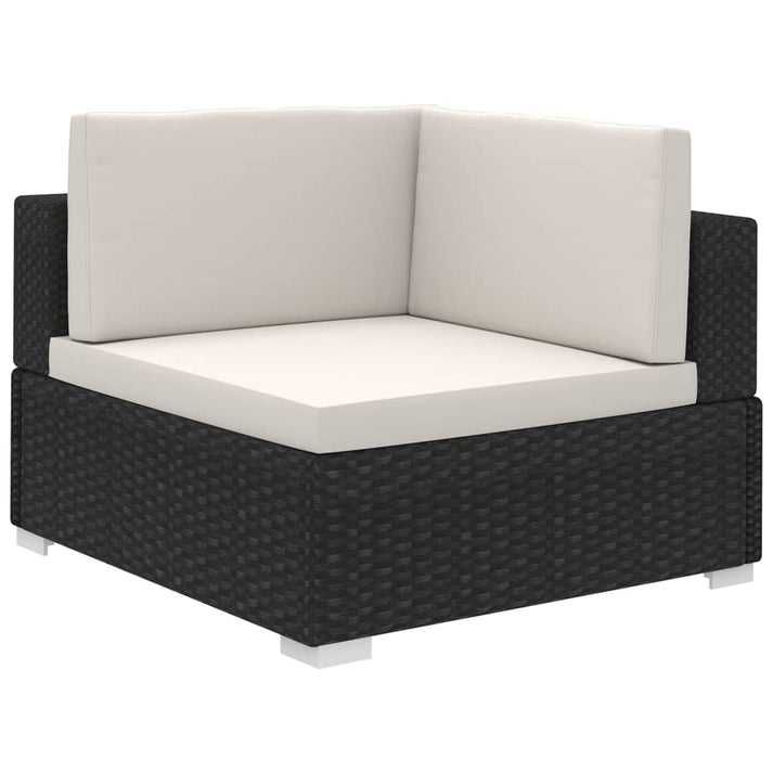 Conjunto Lounge de Jardim Ives em Vime Preto - Leva-Me-Contigo