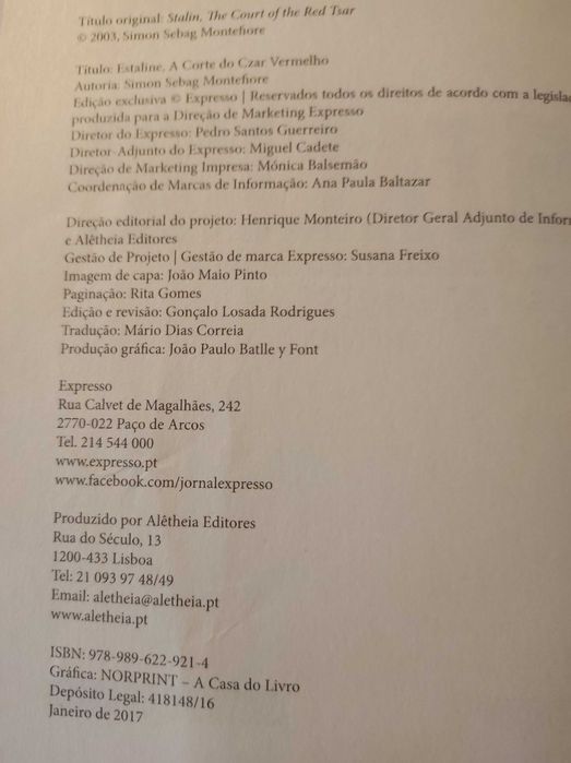 Staline - A Corte do Czar Vermelho de Simon Sebag Montefiore