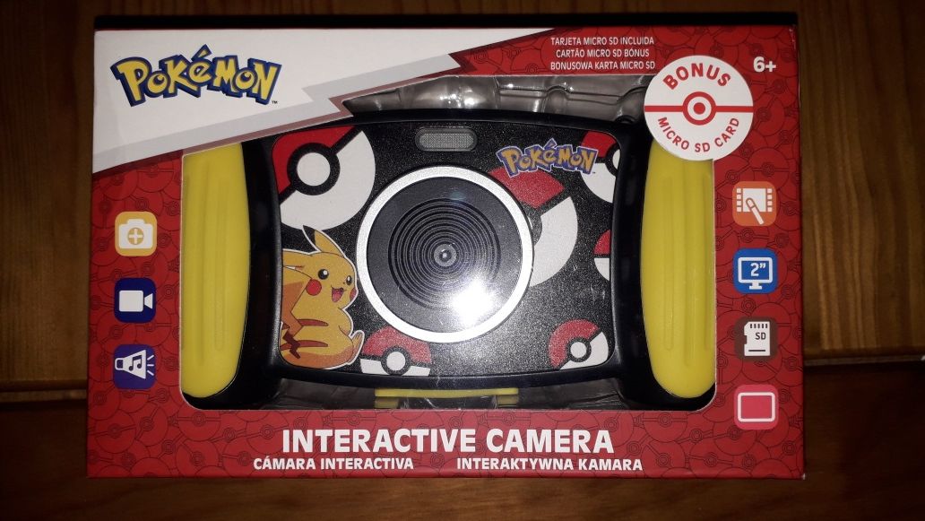 Camara pokemon interativa com cartão de memoria selada nova