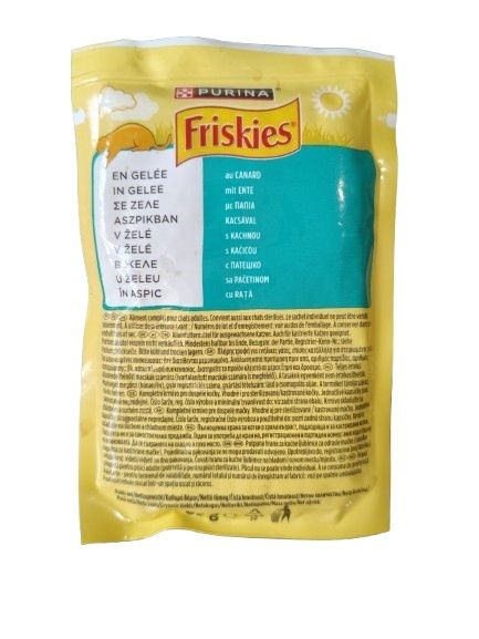 Saszetki dla kota Friskies z kaczką dla kota 24x85g.