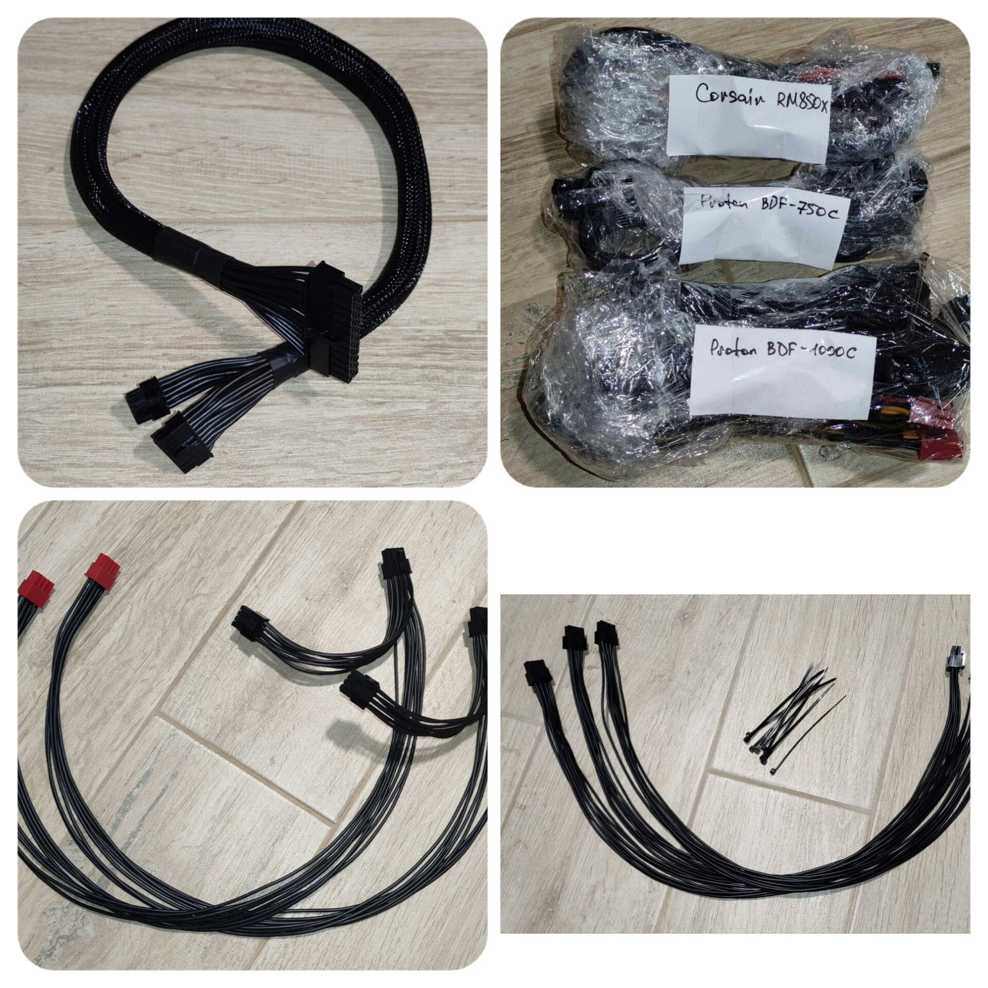Модульні кабелі chieftec, Corsair,Proton,Evga інш.PCI-E, Sata, Molex,