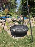 Palenisko do ogniska/grill gruba blacha średnica 60cm na nóżkach