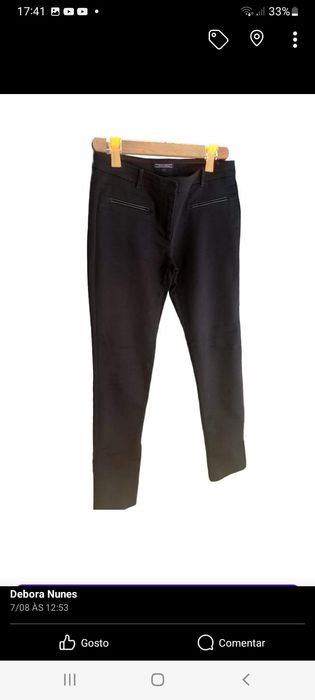 Calças  pretas tommy hilfiger