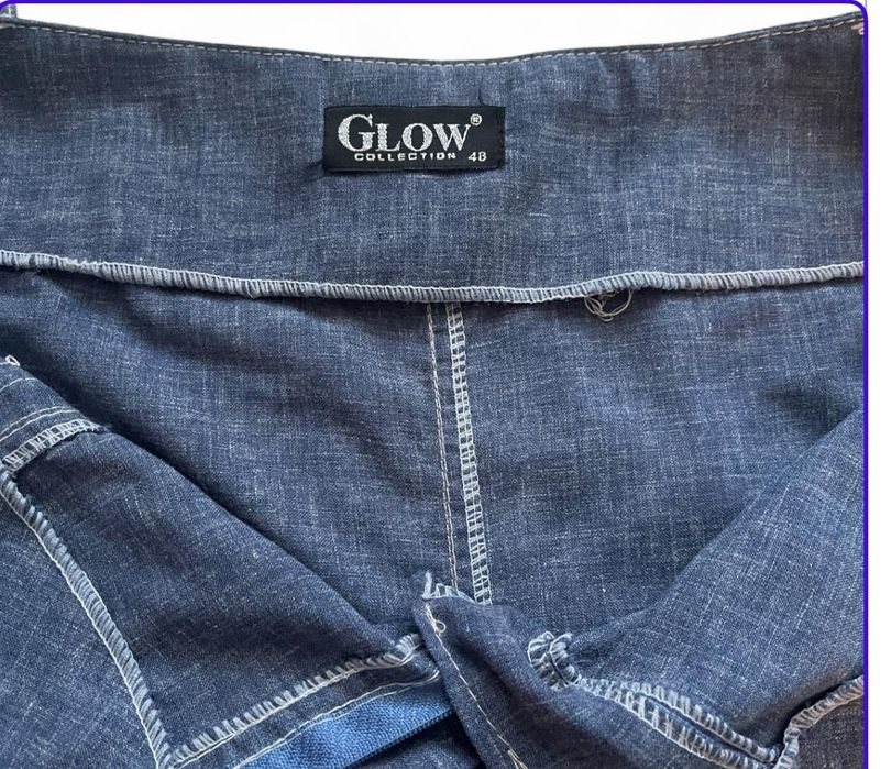 Спідниця жіноча літня 48р. джинсового кольору б/у відмінний стан