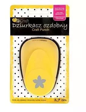 Dziurkacz ozdobny 3,7cm płatek. Dalprint. Nowy Produkt