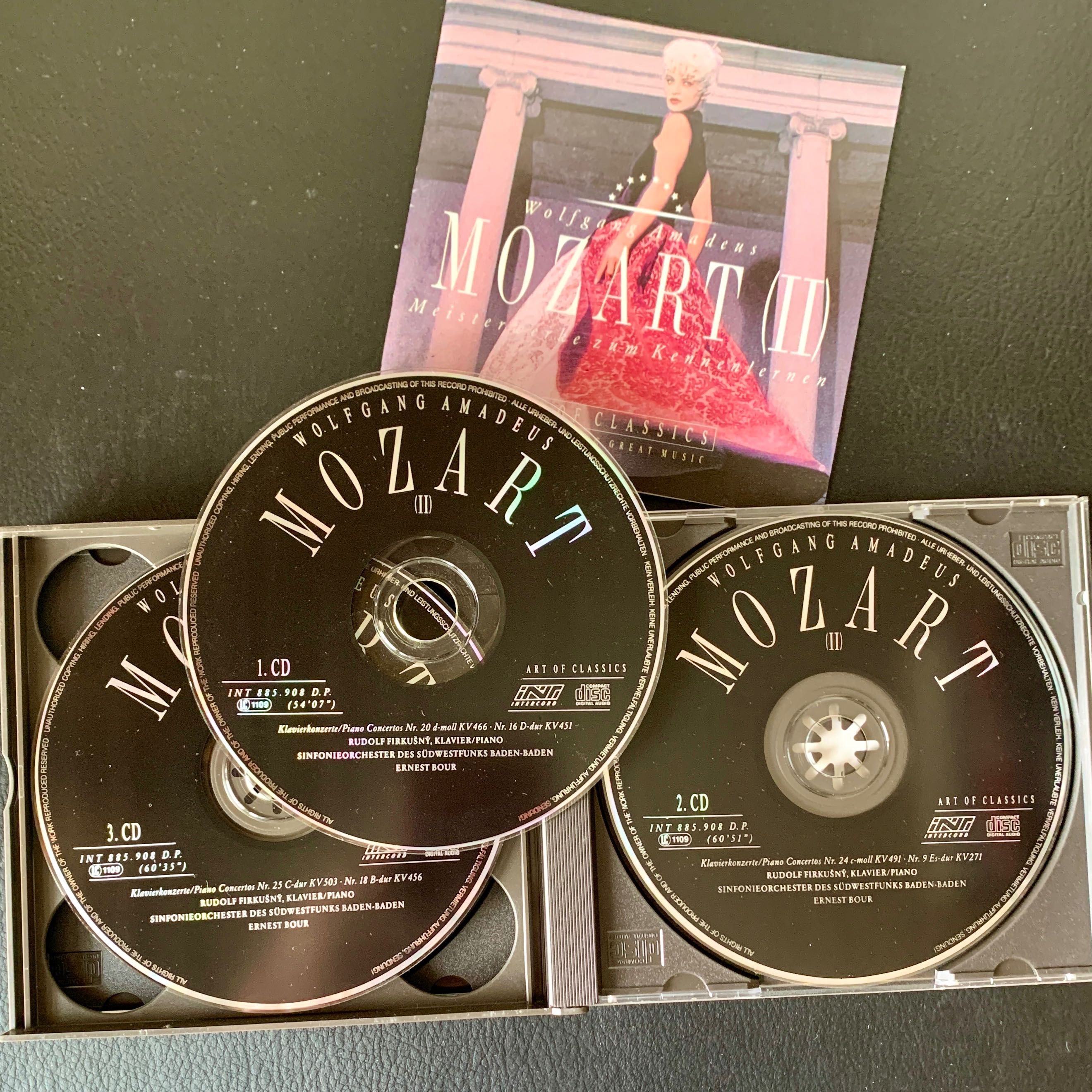 MOZART / Mozart (II) / Concertos para piano / 3 CDs / música clássica