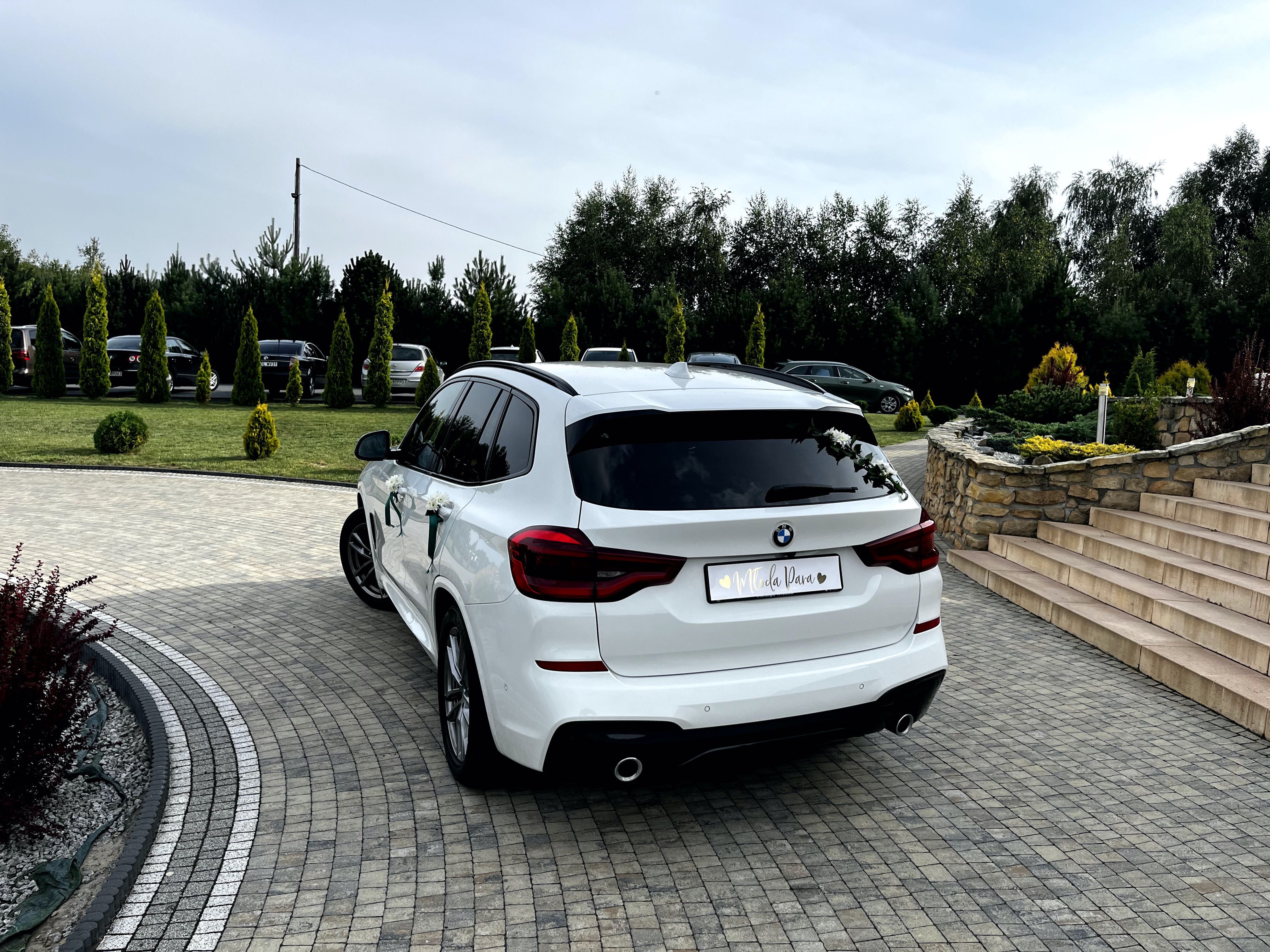 Auto pojazd samochód do ślubu BMW X3 M Pakiet biały
