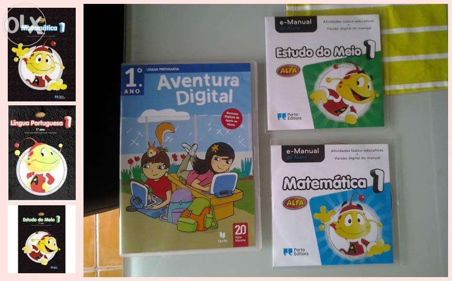 Dvd 1º ano matematica  portugues e estudo do meio