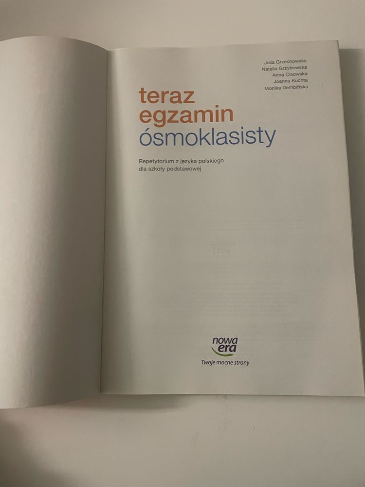 Książka - Teraz egzamin ósmoklasisty Repetytorium Język Polski