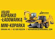 Usługi Koparko-ładowarką oraz Minikoparką. / PRACE ZIEMNE / WYBURZENIA