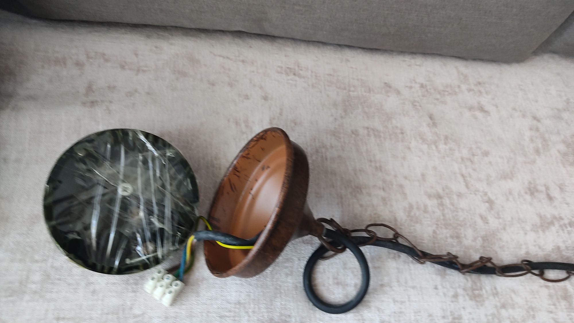 Candeeiro de tecto rústico