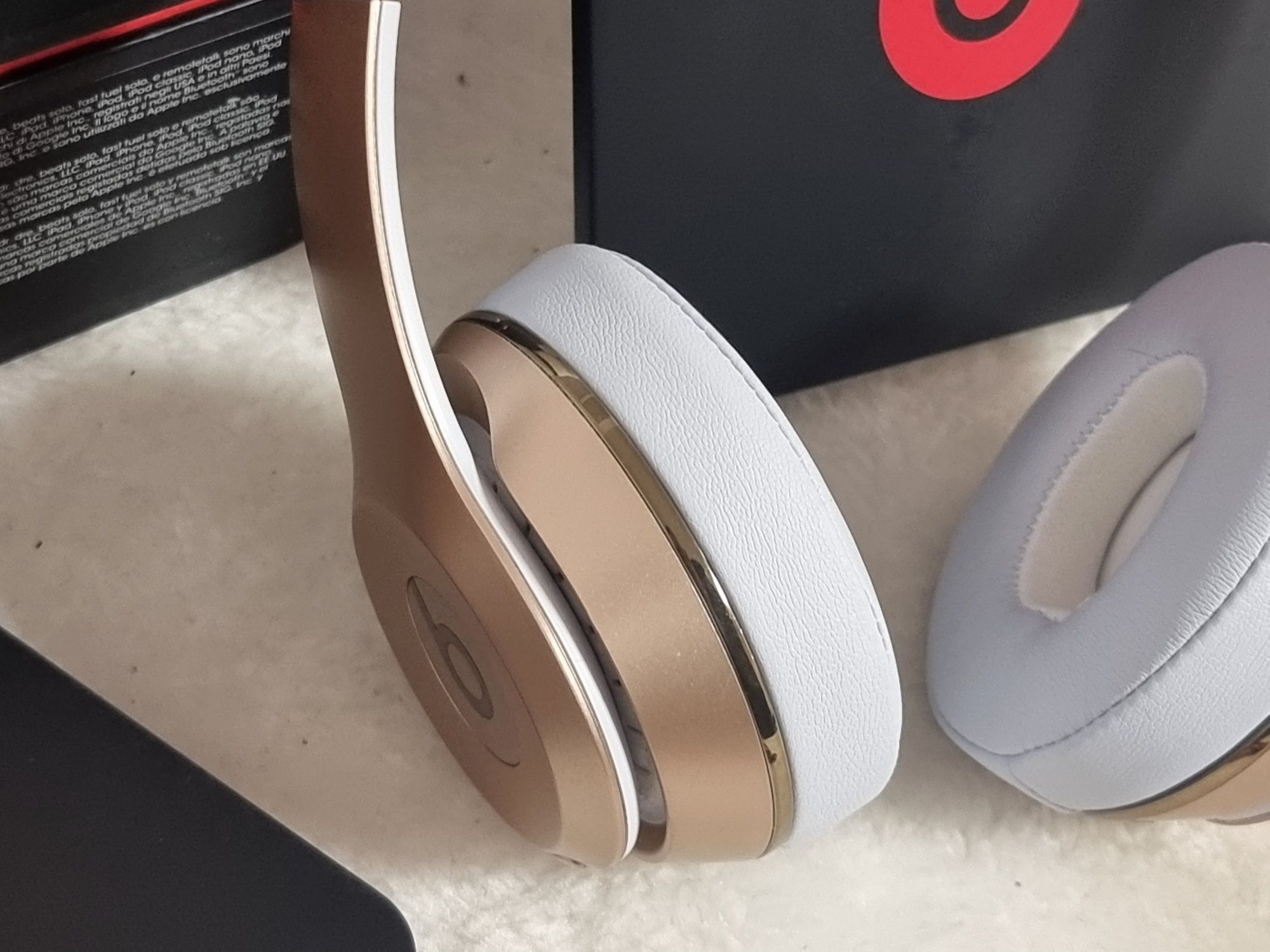 Beats by Dre Solo Wireless 3 Rose Gold słuchawki bezprzewodowe złote