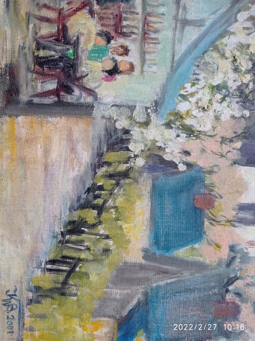 Obraz "Cerkiew w Bieszczadach" 34 x 41 cm