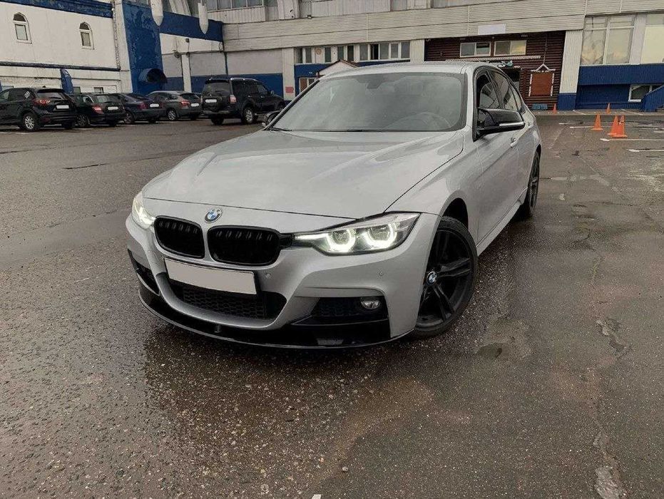 Накладка бампера юбка M performance BMW 3 series F30 F31 ABS пластик