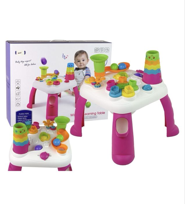 Интерактивный столик LEAN Toys с сортером