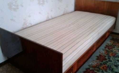 Ліжко з ортопедичним матрацом епсилон 110х190