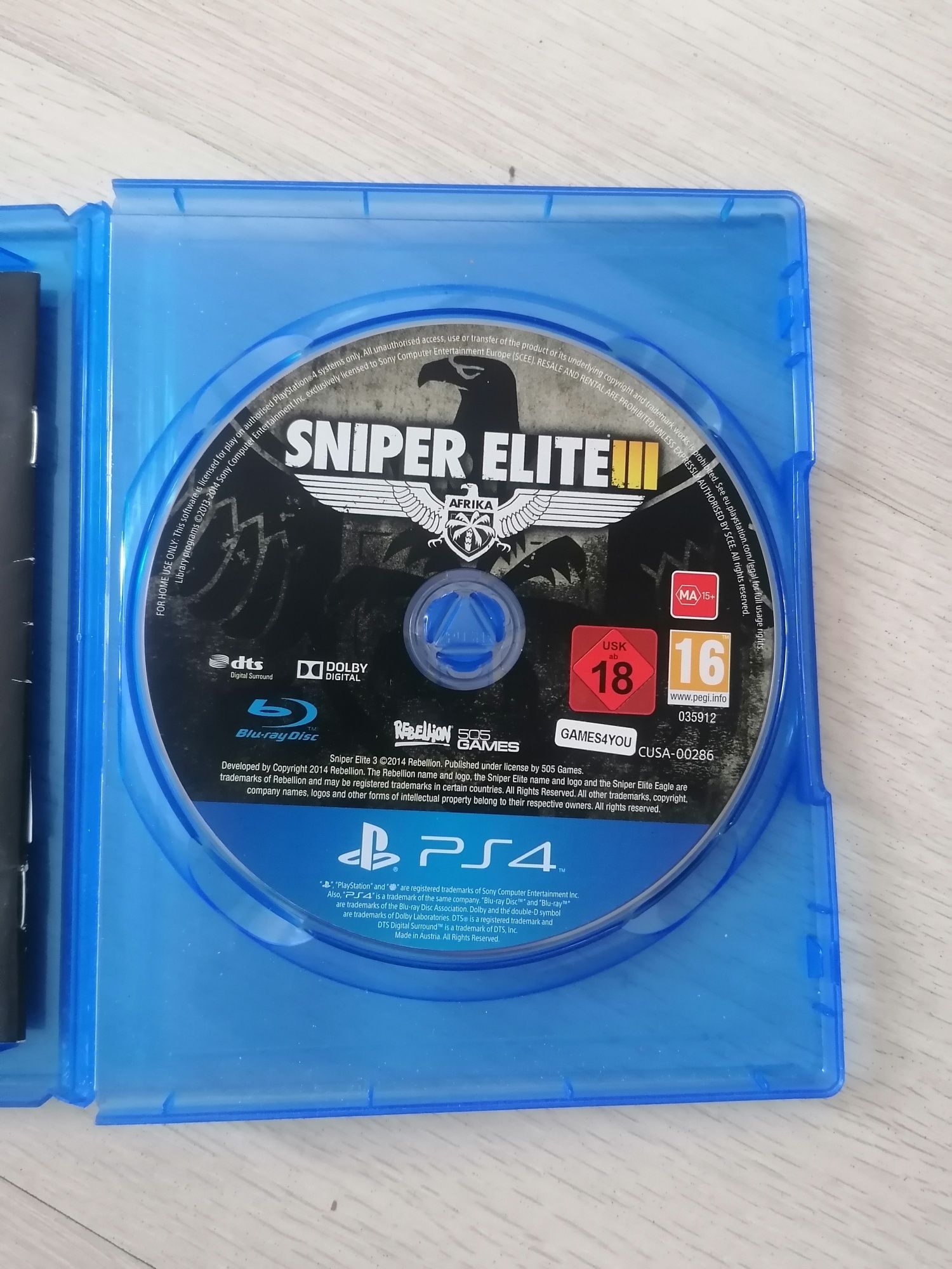 Sniper elite 3 ps4