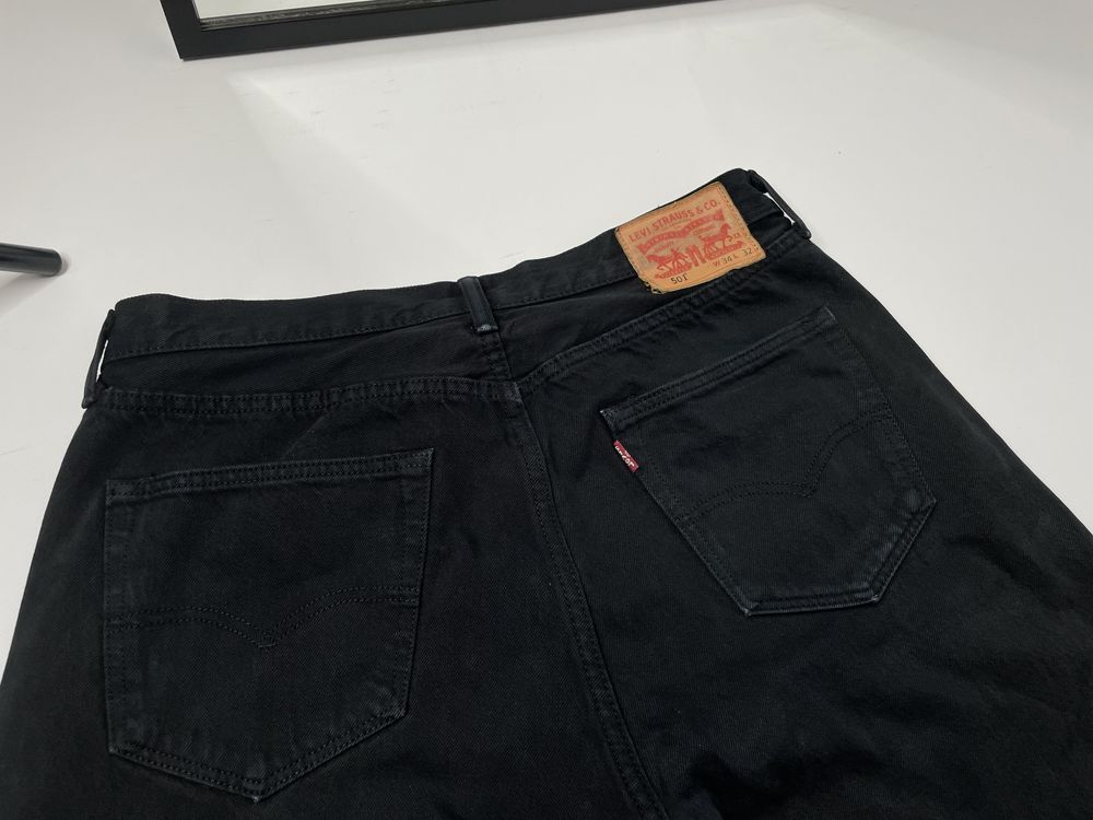Класичні чорні джинси Levis 501 34/32 чёрные джинсы левайс левис