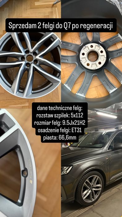 Felgi Audi Q7 Sport 21 cali PO RENOWACJI