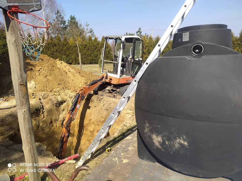 Usługi glebogryzarką separacyjną, glebogryzarka, minikoparka, koparka