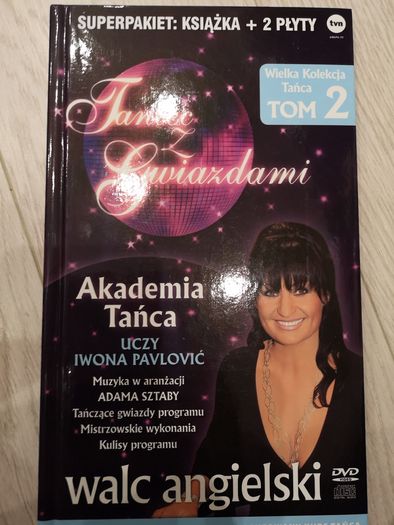 Nauka tańca Walc angielski książka z dwiema płytami dvd