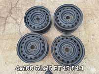 Felgi stalowe 4x100 6Jx15 ET45 Kia Rio IV Toyota Corolla Yaris II koła
