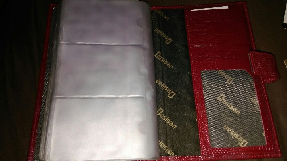 Визитница desisan натуральная кожа