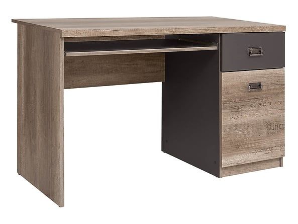Biurko Malcolm 120 cm z szufladą i szafką GRATIS: DRUGI BLAT TRANSPORT