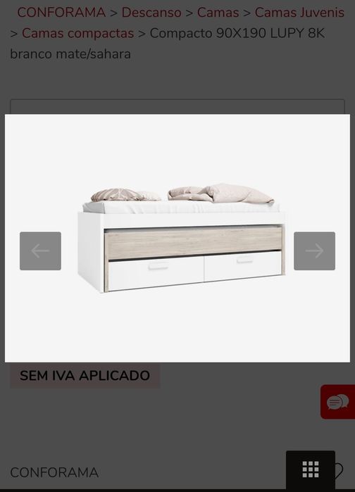 Cama dupla de solteiro